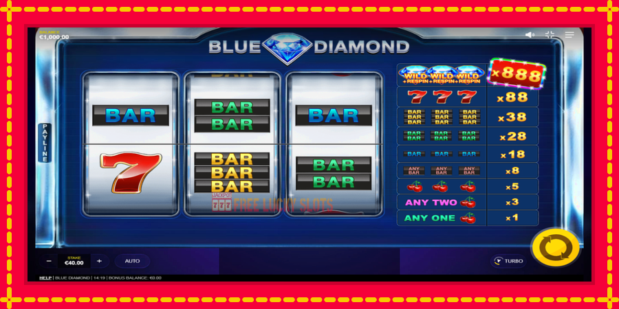 Blue Diamond: สล็อตแมชชีนพร้อมกราฟิกที่ทันสมัย, รูปภาพ 2