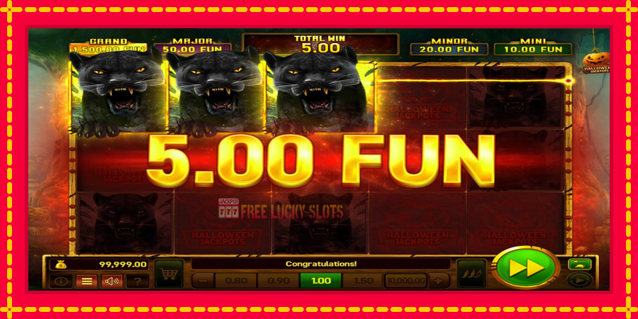 Mighty Wild: Panther Grand Gold Edition Halloween Jackpots: สล็อตแมชชีนพร้อมกราฟิกที่ทันสมัย, รูปภาพ 4