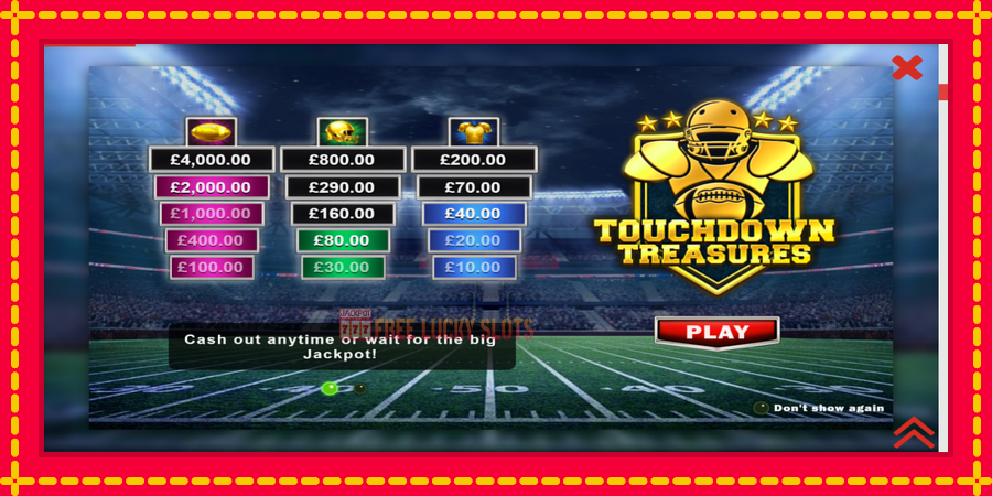 Touchdown Treasures: สล็อตแมชชีนพร้อมกราฟิกที่ทันสมัย, รูปภาพ 1