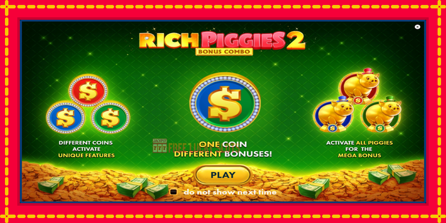 Rich Piggies 2: Bonus Combo: สล็อตแมชชีนพร้อมกราฟิกที่ทันสมัย, รูปภาพ 1