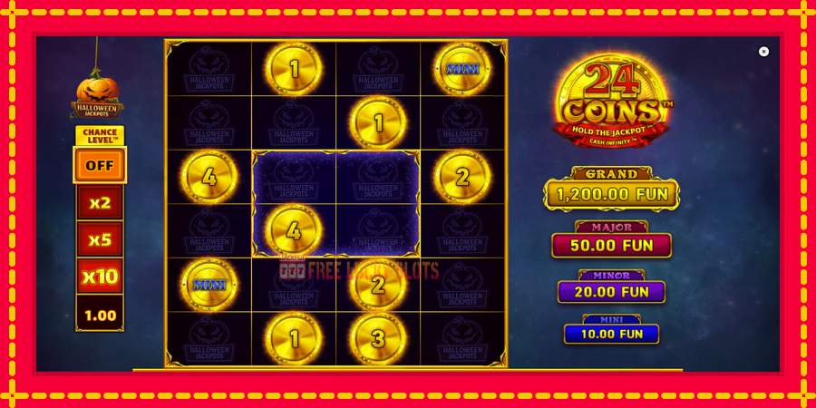 24 Coins Halloween Jackpots: สล็อตแมชชีนพร้อมกราฟิกที่ทันสมัย, รูปภาพ 2