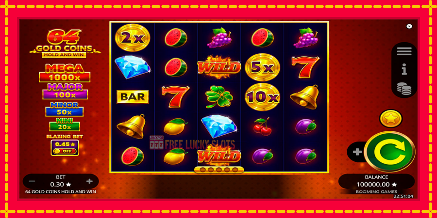 64 Gold Coins Hold and Win: สล็อตแมชชีนพร้อมกราฟิกที่ทันสมัย, รูปภาพ 1