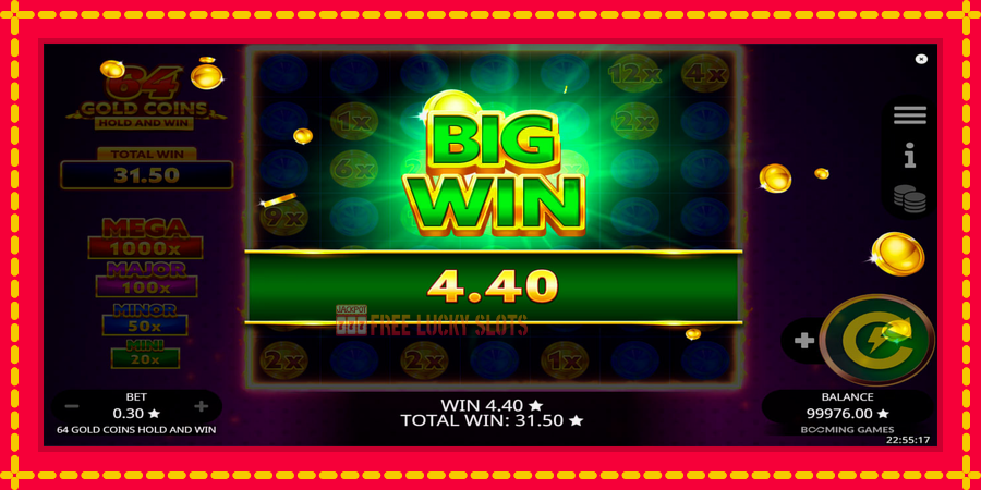 64 Gold Coins Hold and Win: สล็อตแมชชีนพร้อมกราฟิกที่ทันสมัย, รูปภาพ 7