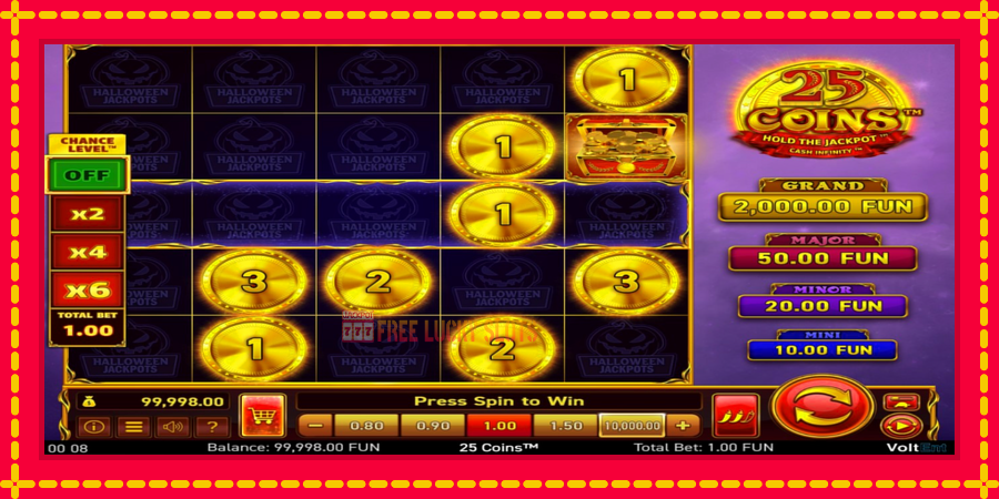 25 Coins Halloween Jackpots: สล็อตแมชชีนพร้อมกราฟิกที่ทันสมัย, รูปภาพ 2