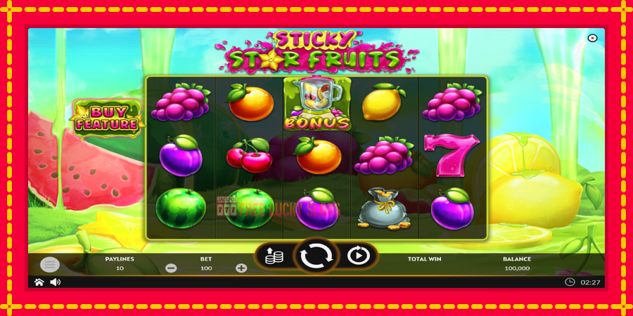 Sticky Star Fruits: สล็อตแมชชีนพร้อมกราฟิกที่ทันสมัย, รูปภาพ 2