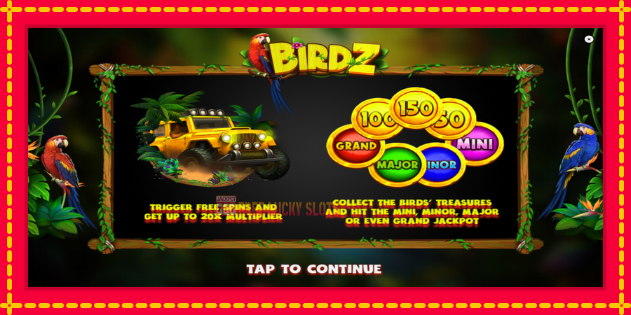 BIRDZ: สล็อตแมชชีนพร้อมกราฟิกที่ทันสมัย, รูปภาพ 1