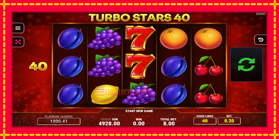 Turbo Stars 40: สล็อตแมชชีนพร้อมกราฟิกที่ทันสมัย, รูปภาพ 2