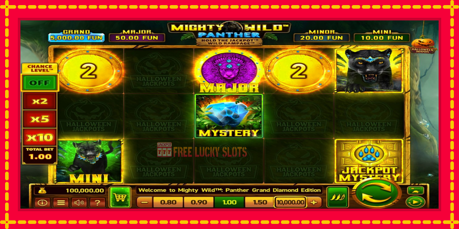 Mighty Wild: Panther Grand Diamond Edition Halloween Jackpots: สล็อตแมชชีนพร้อมกราฟิกที่ทันสมัย, รูปภาพ 1