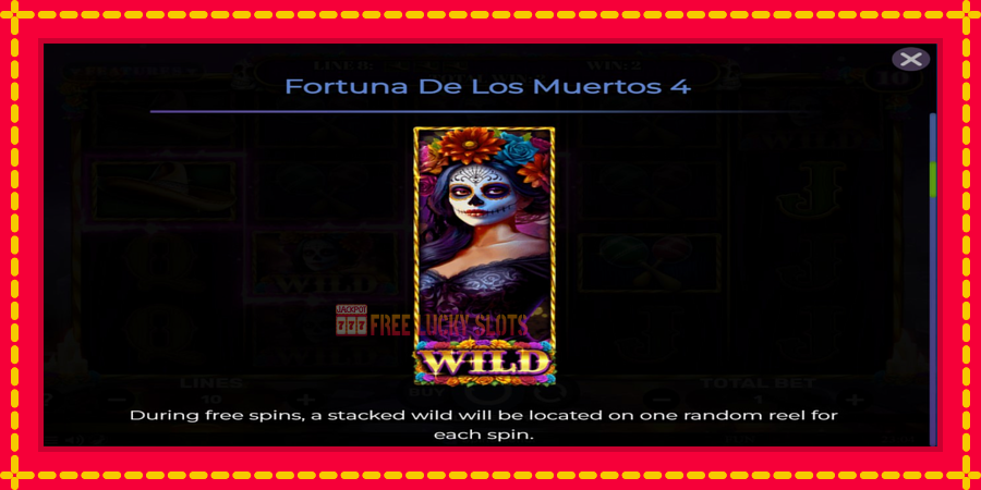 Fortuna De Los Muertos 4: สล็อตแมชชีนพร้อมกราฟิกที่ทันสมัย, รูปภาพ 5