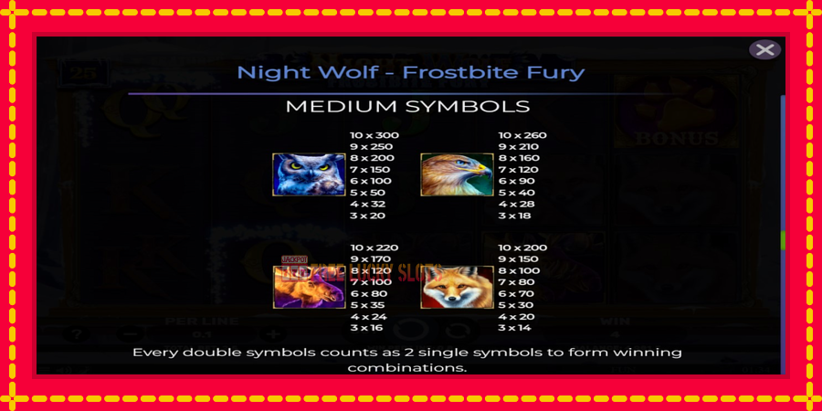 Night Wolf - Frostbite Fury: สล็อตแมชชีนพร้อมกราฟิกที่ทันสมัย, รูปภาพ 7