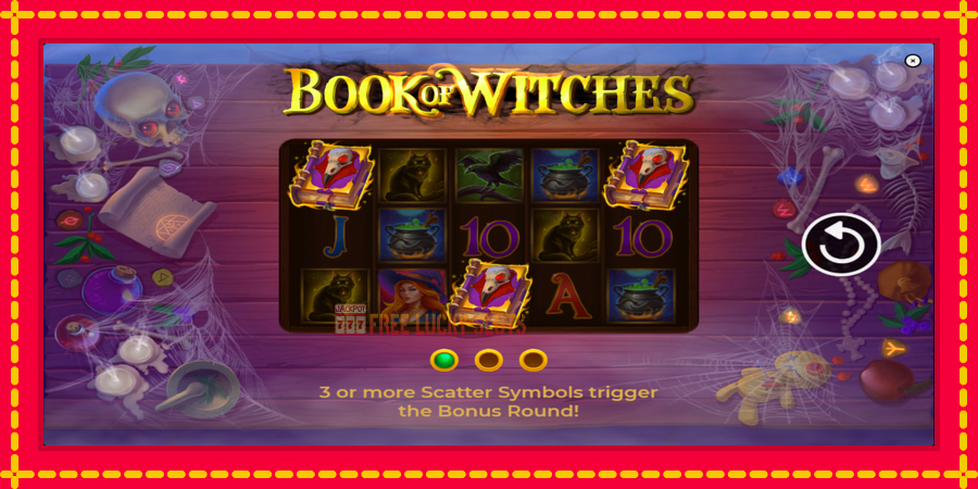 Book of Witches: สล็อตแมชชีนพร้อมกราฟิกที่ทันสมัย, รูปภาพ 1