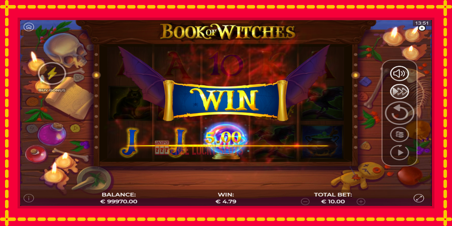 Book of Witches: สล็อตแมชชีนพร้อมกราฟิกที่ทันสมัย, รูปภาพ 3