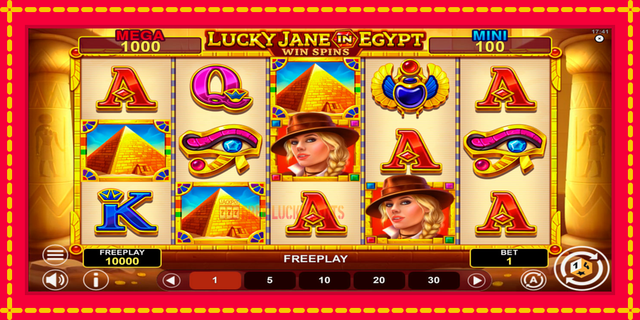 Lucky Jane in Egypt Win Spins: สล็อตแมชชีนพร้อมกราฟิกที่ทันสมัย, รูปภาพ 1