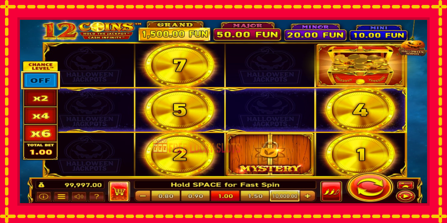 12 Coins Grand Gold Edition Halloween Jackpots: สล็อตแมชชีนพร้อมกราฟิกที่ทันสมัย, รูปภาพ 2