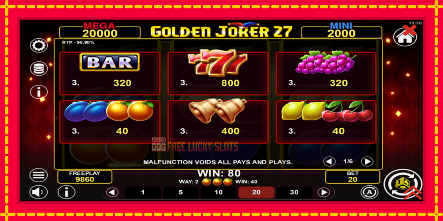 Golden Joker 27 Hold & Win: สล็อตแมชชีนพร้อมกราฟิกที่ทันสมัย, รูปภาพ 5