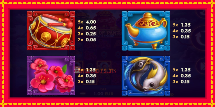 Luck of Panda Bonus Combo: สล็อตแมชชีนพร้อมกราฟิกที่ทันสมัย, รูปภาพ 4