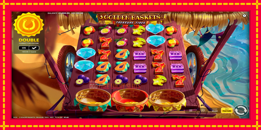 3 Golden Baskets: Treasure Tides: สล็อตแมชชีนพร้อมกราฟิกที่ทันสมัย, รูปภาพ 1