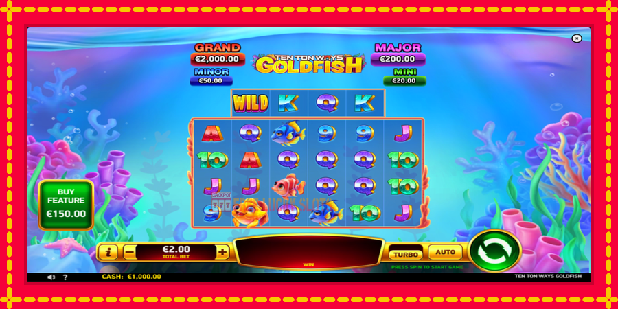 Ten Ton Ways Goldfish: สล็อตแมชชีนพร้อมกราฟิกที่ทันสมัย, รูปภาพ 2