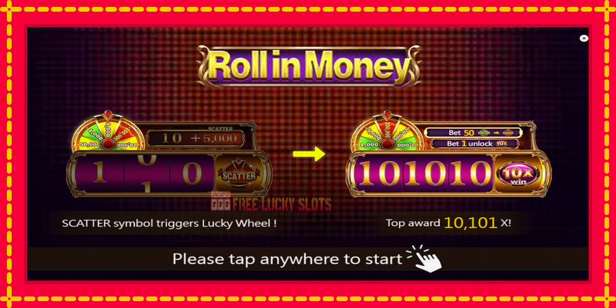 Roll in Money: สล็อตแมชชีนพร้อมกราฟิกที่ทันสมัย, รูปภาพ 1