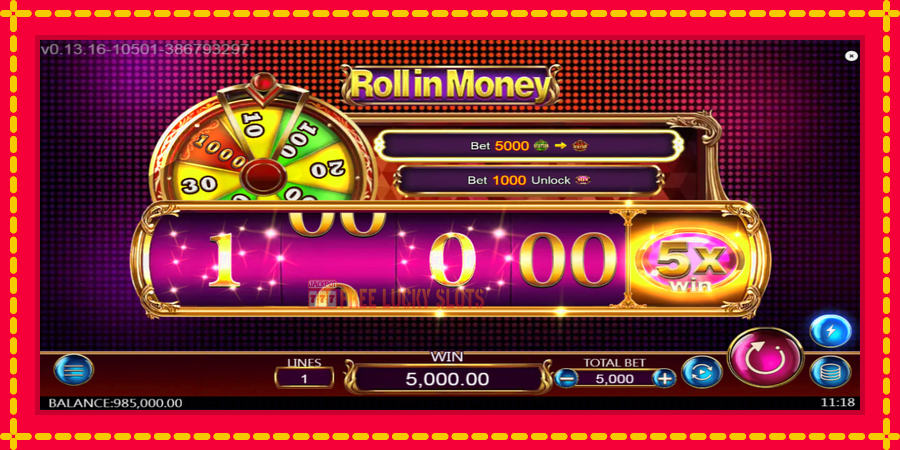 Roll in Money: สล็อตแมชชีนพร้อมกราฟิกที่ทันสมัย, รูปภาพ 3